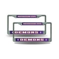 thumbnail image 1 of Northwestern State Demons Chrome Metal License Plate Frame - Set of 2 Frames, 1 of 6