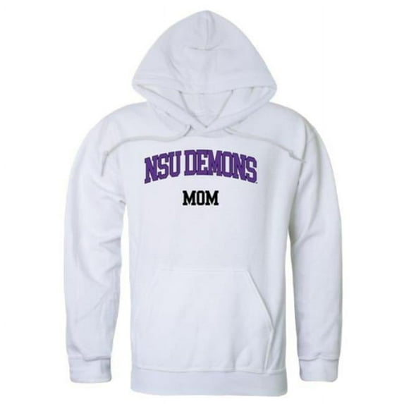 Northwestern State University Demons Mom Hoodie, White - Small