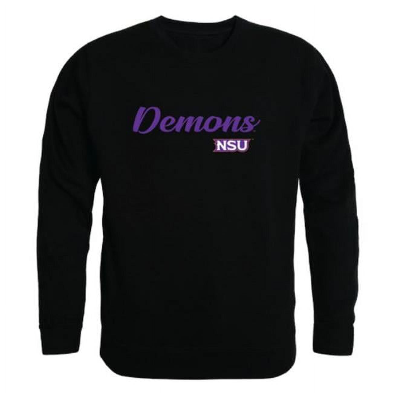 Northwestern State University Demons Script Crewneck Sweatshirt, Black