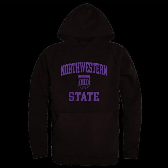 Northwestern State University Demons Seal Hoodie, Black - Small