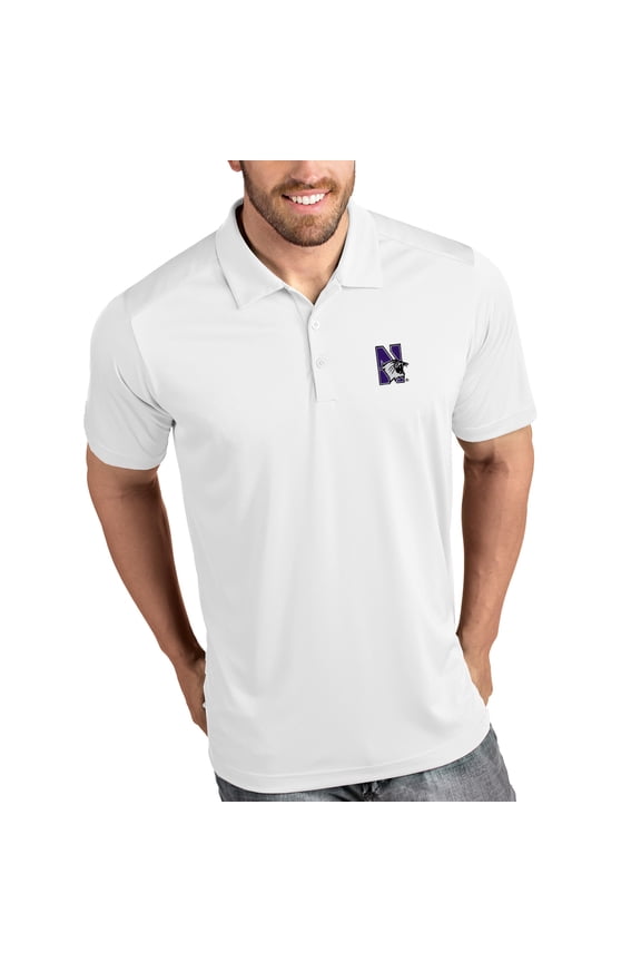 Northwestern Wildcats Antigua Tribute Polo - White