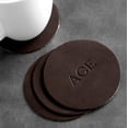 thumbnail image 1 of Northwind 4" Round Leather Coasters (Set of 4), 1 of 9