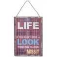 thumbnail image 1 of Northwood Collection  11 x 15.5 in. Life Moves Metal Sign, 1 of 1