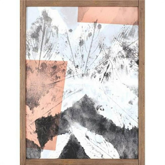 Northwood Collection 13 x 17 in. Leaves III Framed Laminate Wall Decor