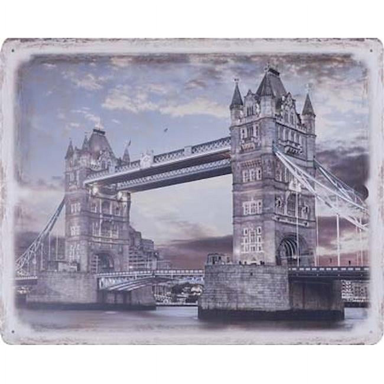 Northwood Collection 19.5 x 15.5 in. Bridge in London Metal Sign ...