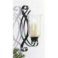thumbnail image 1 of Northwood Collection  4.5 x 8 x 14 in. Swirl Black Metal Wall Sconce, 1 of 1