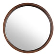 thumbnail image 1 of Northwood Collection NC-IMP6764CT 30 in. Framed Round Wall Mirror, Walnut Brown, 1 of 1