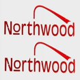 thumbnail image 1 of Northwood Pontoon Boat Logo Decals | Sticker Red (Pair), 1 of 3
