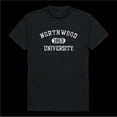 thumbnail image 1 of Northwood University Timberwolves Distressed Arch College T-Shirt, Black - Small, 1 of 1