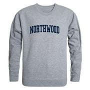 Northwood University Timberwolves Game Day Crewneck Sweatshirt, Heather Grey - Extra Large