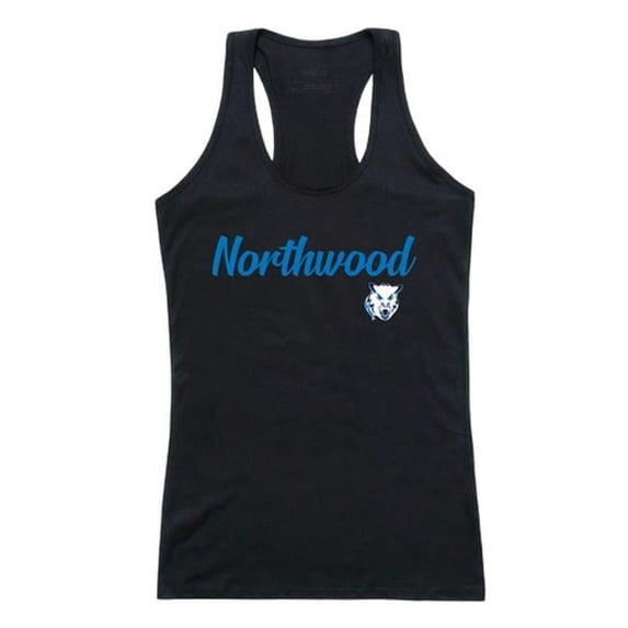 Northwood University Timberwolves Script Tank Top, Black - Extra Large