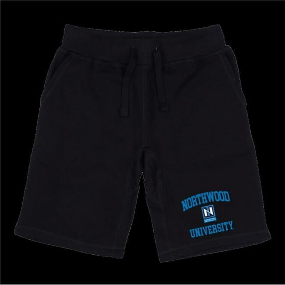 Northwood University Timberwolves Seal Shorts, Black - Medium