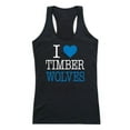thumbnail image 1 of Northwood University Timberwolves Women I Love Tank Top, Black - Extra Large, 1 of 1