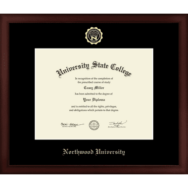 Northwood University in Michigan Diploma Frame, Docment Size 11" x 8.5"