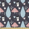thumbnail image 1 of Ambesonne Northwoods Fabric by the Yard Upholstery, Penguins Boxes Trees, 10 Yards, Multicolor, 1 of 4
