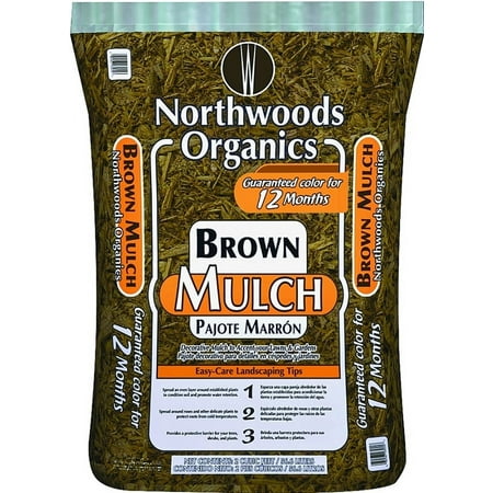 Northwoods Organics WNW03255 Decorative Mulch, Brown Bag
