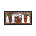 thumbnail image 1 of 36" Wide X 18" High Pinecone Stained Glass Window, 1 of 2