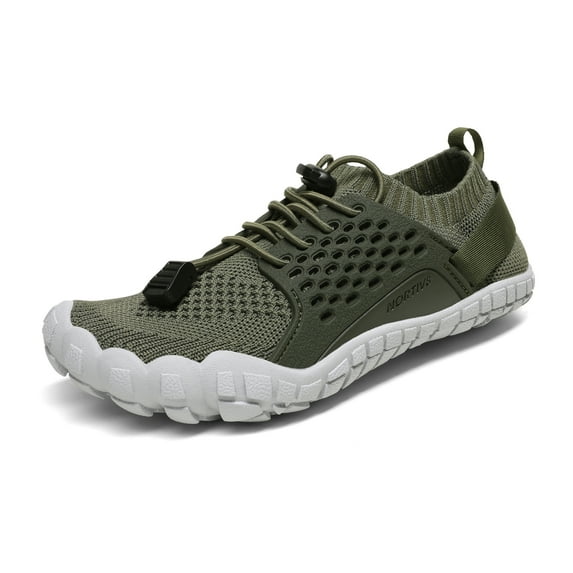 Nortiv 8 Kids Water Shoes Boys & Girls Comfort Aqua Shoes Quick Dry Barefoot Swim Diving Sports Shoes Aqua-K2 Army/Green Size 13