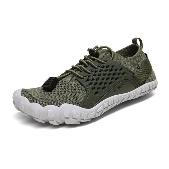 Nortiv 8 Kids Water Shoes Boys & Girls Comfort Aqua Shoes Quick Dry Barefoot Swim Diving Sports Shoes Aqua-K2 Army/Green Size 4