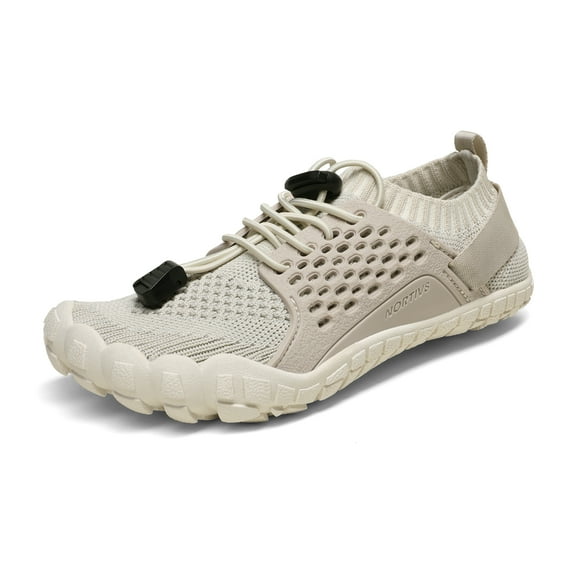 Nortiv 8 Kids Water Shoes Boys & Girls Comfort Aqua Shoes Quick Dry Barefoot Swim Diving Sports Shoes Aqua-K2 Beige/Light/Grey Size 13