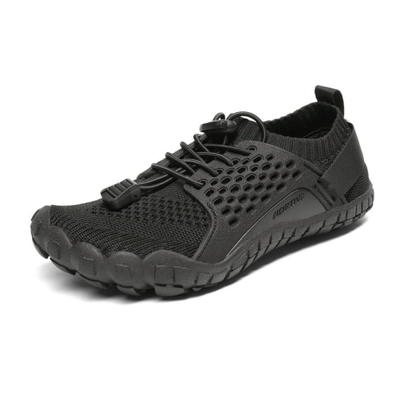 Nortiv 8 Kids Water Shoes Boys & Girls Comfort Aqua Shoes Quick Dry Barefoot Swim Diving Sports Shoes Aqua-K2 Black Size 13