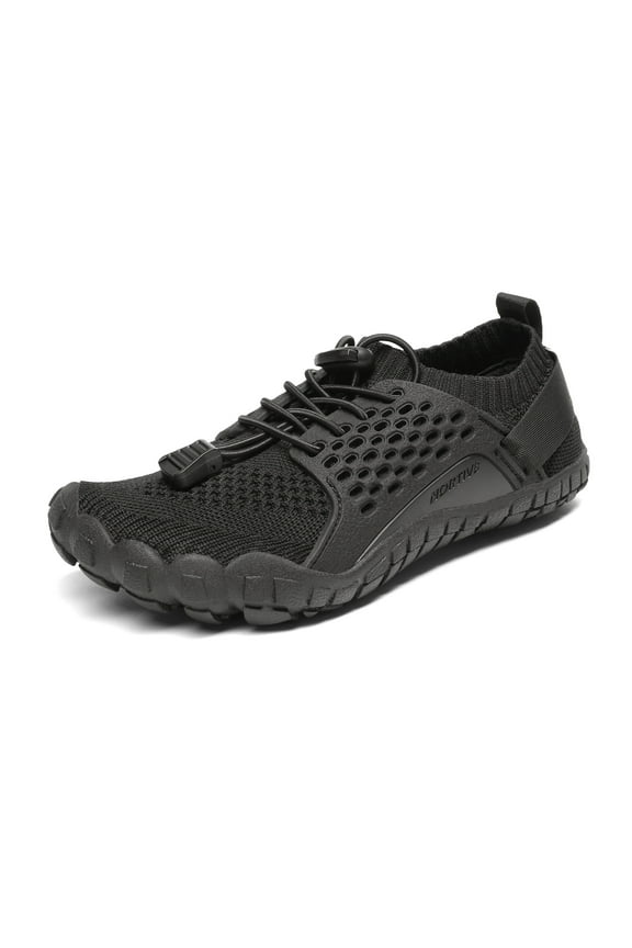 Nortiv 8 Kids Water Shoes Boys & Girls Comfort Aqua Shoes Quick Dry Barefoot Swim Diving Sports Shoes Aqua-K2 Black Size 1