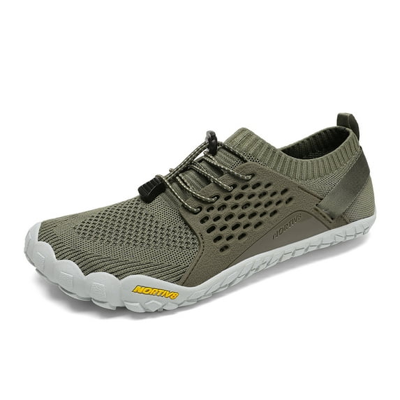 Nortiv 8 Men Water Shoes Comfort Barefoot Quick Dry Beach Shoes Swim Diving Surf Aqua Water Sports Shoes Trekman-2 Army/Green Size 13
