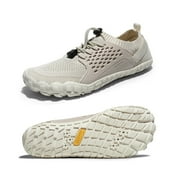 NORTIV8 Nortiv 8 Men's Comfort Barefoot Water Shoes Quick Dry Swim Diving Surf Aqua Water Sports Shoes, GREY Size 10.5