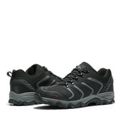 Nortiv 8 Men's Low Top Waterproof Outdoor Hiking Backpacking Work Boots Shoes Us 160448_Low Black/Dark/Grey Size 10.5
