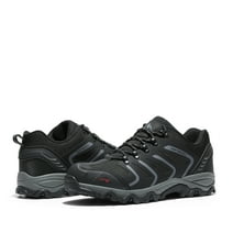 Nortiv 8 Men's Low Top Waterproof Outdoor Hiking Backpacking Work Boots Shoes Us 160448_Low Black/Dark/Grey Size 10