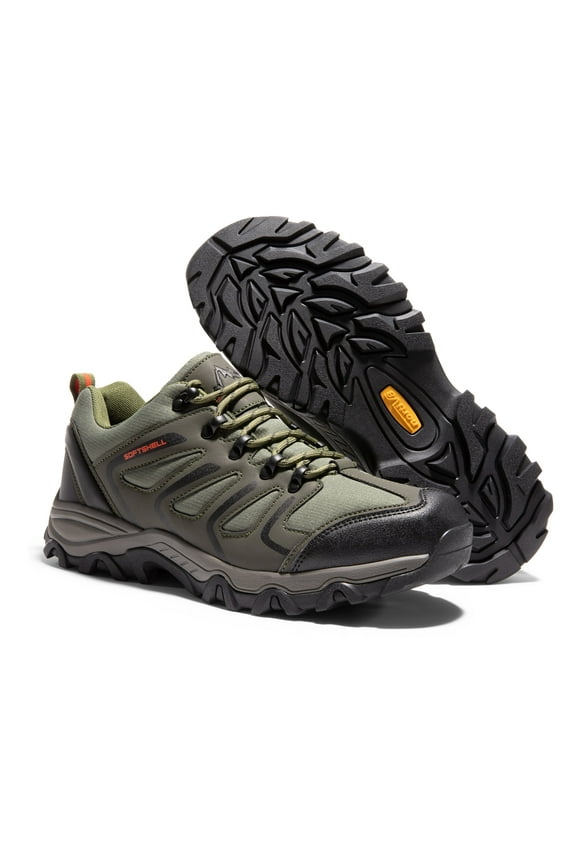 Nortiv 8 Men's Low Top Waterproof Outdoor Hiking Work Boots Shoes Army/Green/Black/Orange Size 7
