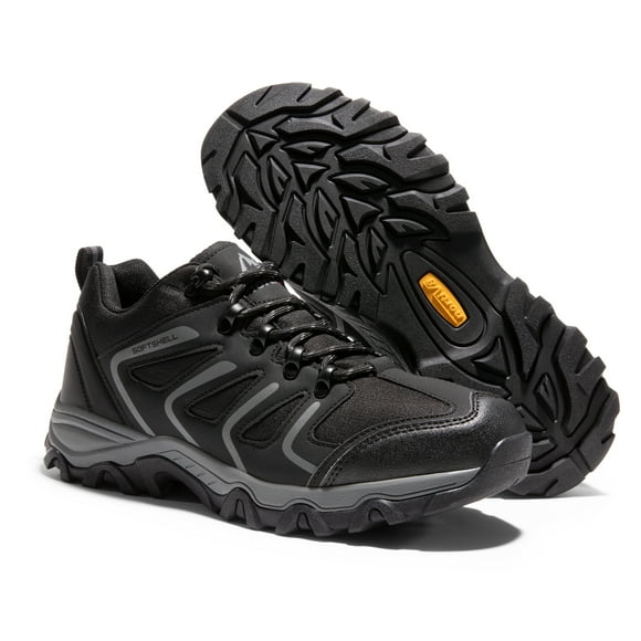 Nortiv 8 Men's Low Top Waterproof Outdoor Hiking Work Boots Shoes Black/Dark/Grey Size 11