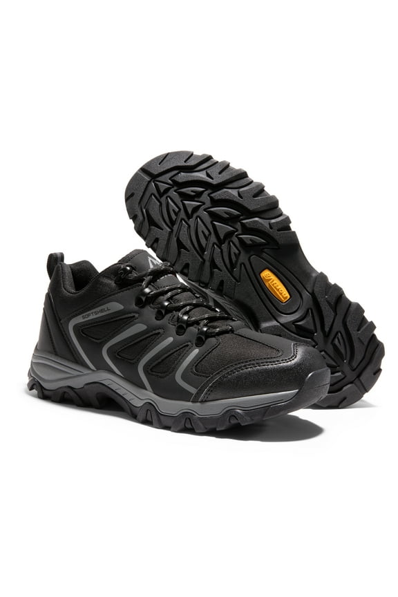 Nortiv 8 Men's Low Top Waterproof Outdoor Hiking Work Boots Shoes Black/Dark/Grey Size 11