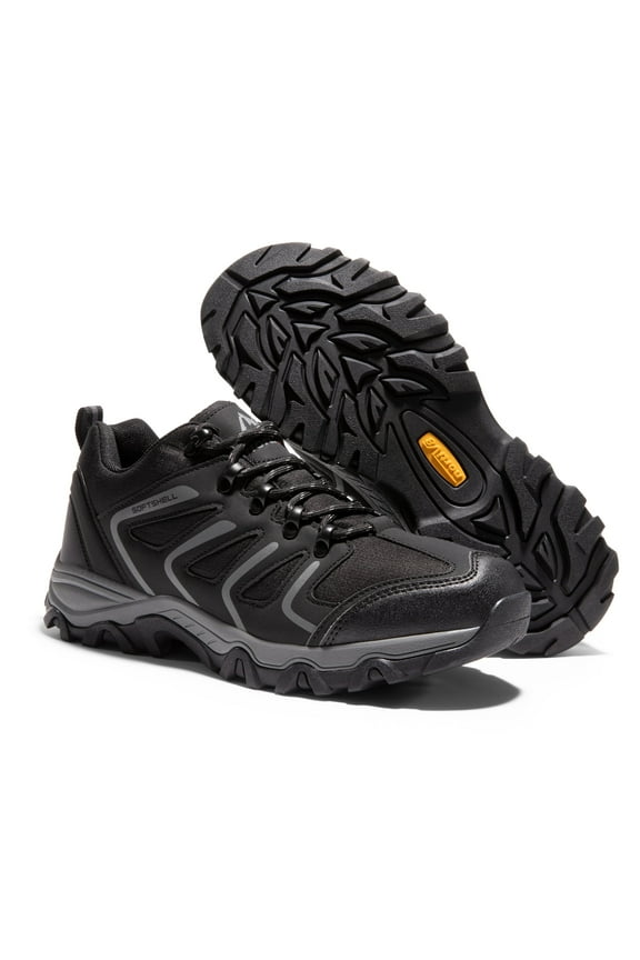 Nortiv 8 Men's Low Top Waterproof Outdoor Hiking Work Boots Shoes Black/Dark/Grey Size 12