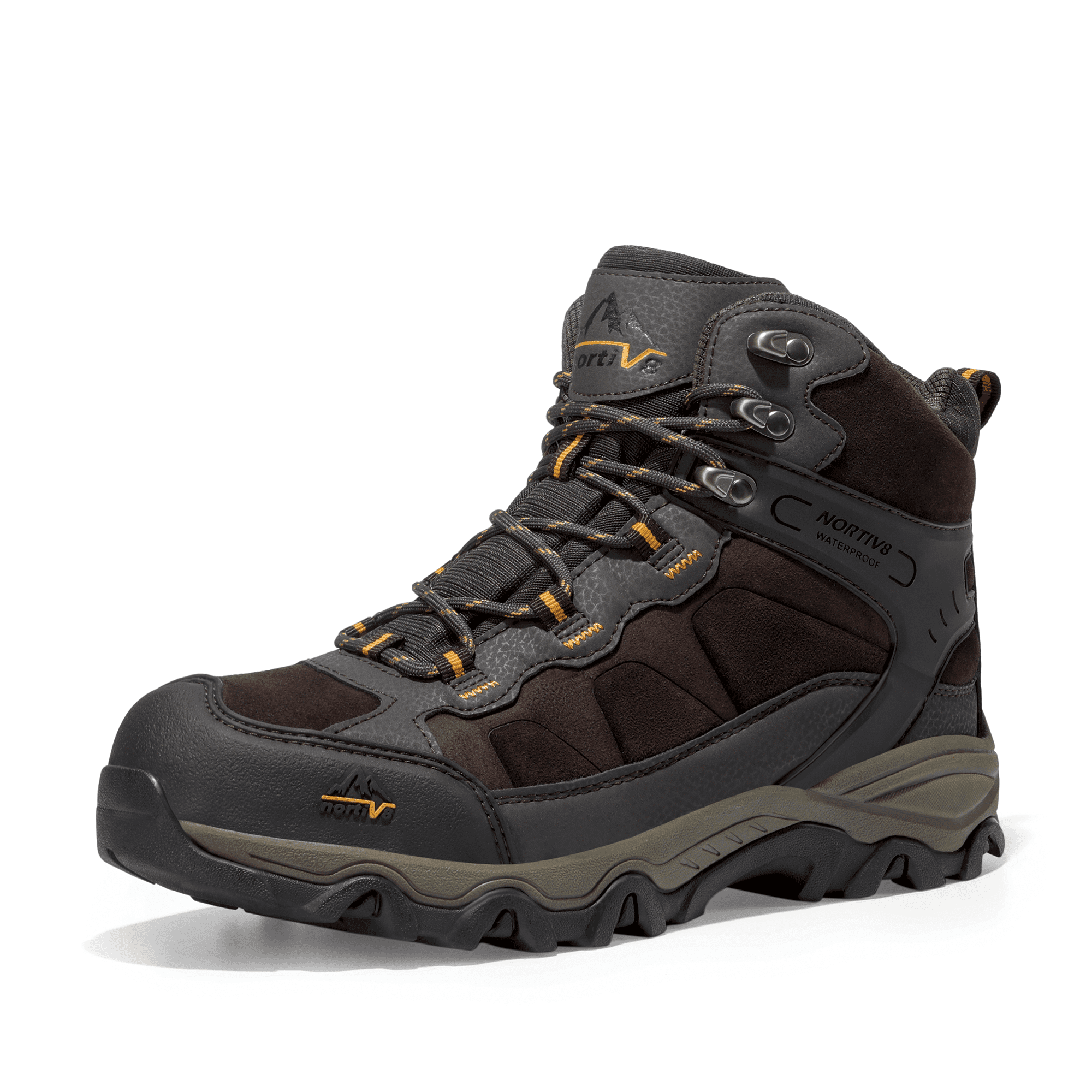 Nortiv 8 Men's Waterproof Hiking Boots Outdoor Mid Trekking