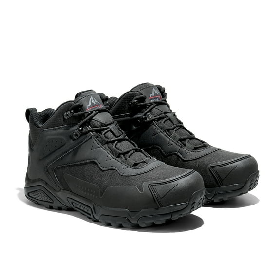 Nortiv 8 Mens Mid Waterproof Winter Warm Outdoor Hiking Boots Lightweight Shoe Black Js19001M Size 12