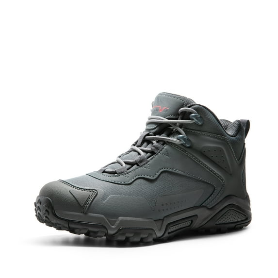 Nortiv8 Men's Ankle Waterproof Hiking Boots Lightweight Backpacking Work Shoes GREY Size 10.5