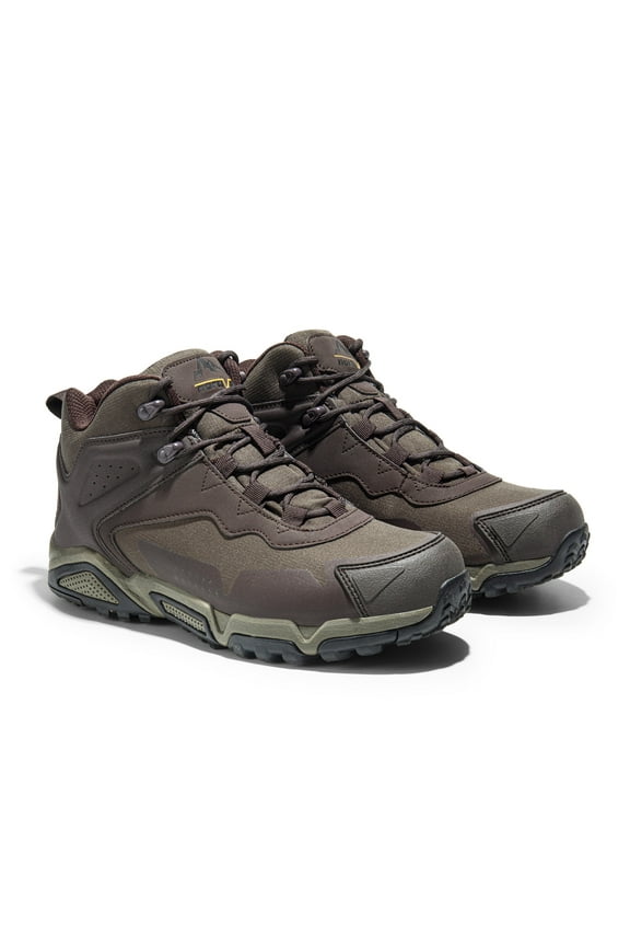 Men's Ankle Waterproof Hiking Boots Lightweight Backpacking Work Shoes BROWN Size 12