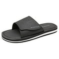 thumbnail image 1 of Nortiv8 Men's Memory Foam Adjustable Slide Sandals Comfort Lightweight Summer Beach Sandals Shoes FUSION BLACK Size 9, 1 of 5