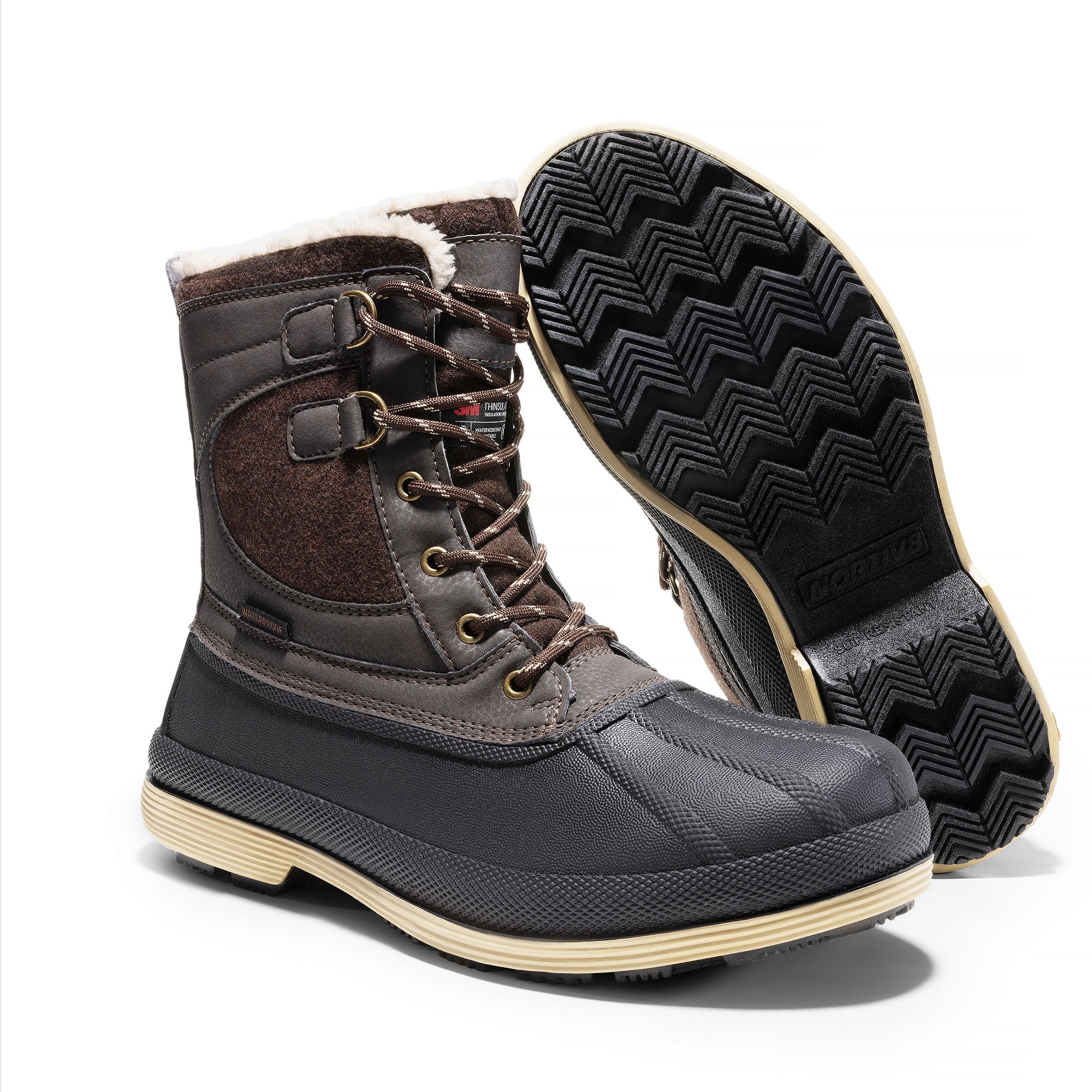 3M Thinsulate Men\'s Dark Brown and Black Snow Boots Rocky Core Waterproof 800G Insulated Outdoor Boot – Rocky Boots main image 2