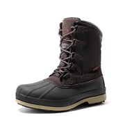 Nortiv8 Mens Winter Snow Boots Lace Up Warm Insulated Waterproof Outdoor Work Boots For Men