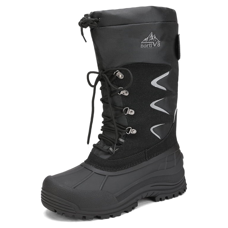 Nortiv8 Mens Snow Boots Insulated Water-resistant Thermolite 