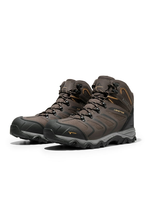 Mens Waterproof Hiking Boots Backpacking Lightweight Outdoor Work Boots 160448_M Brown/Black/Tan Size 11