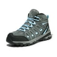 thumbnail image 1 of Nortiv8 Women's Waterproof Hiking Boots Outdoor Trekking Camping Trail Hiking Boots SNHB211W GREY/BLUE Size 8.5, 1 of 8