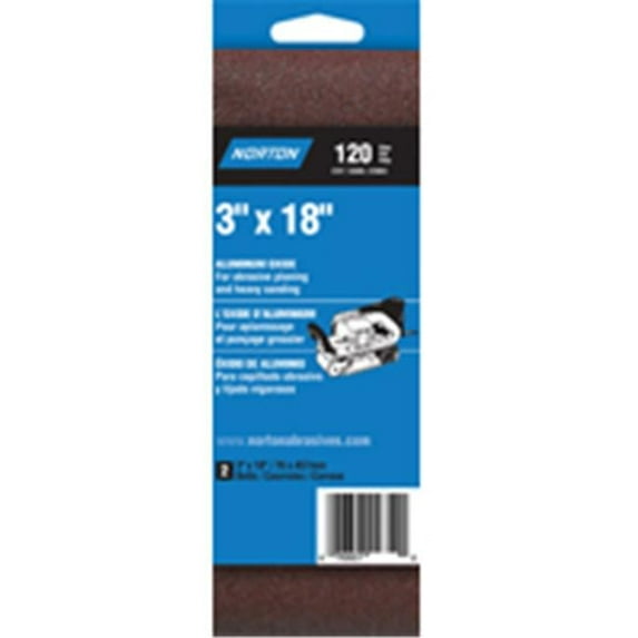 Norton 2244 3 x 18 Cloth Sand Belt 120