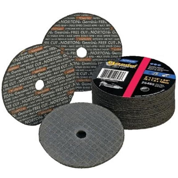 Norton 3 in. X.035 in. X.25 in. Gemini Fastcut Cutoff Whee