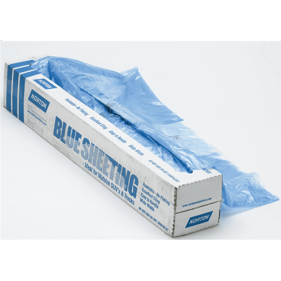 Norton 3723 20' X 350' Paintable Blue Plastic Sheeting