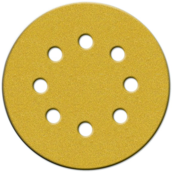 Norton 49222 5" 100 Grit Hook & Loop Sanding Discs With 8 Holes 25 Count