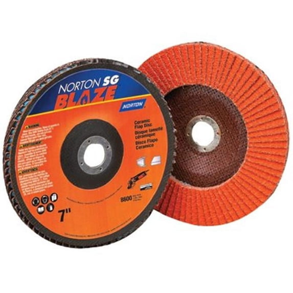 Norton 547-66261183497 Blaze Flap Disc 7 X 7-8 80 Grit