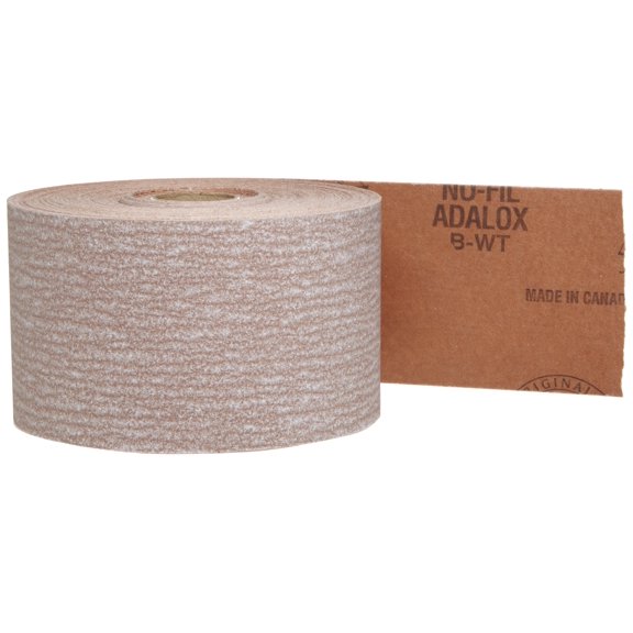Norton A275 No-Fil Adalox Abrasive Roll, Paper Backing, Pressure Sensitive Adhesive, Aluminum Oxide, Waterproof, Roll 2-3/4" Width x 45yd Length, Grit 240 (Pack of 1) CA2